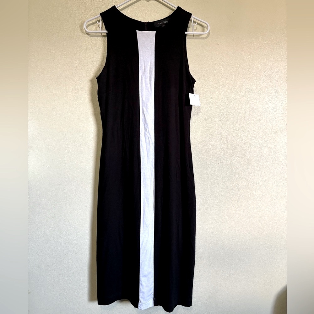 NWT Karen Kane Black and White Sleeveless Dress
